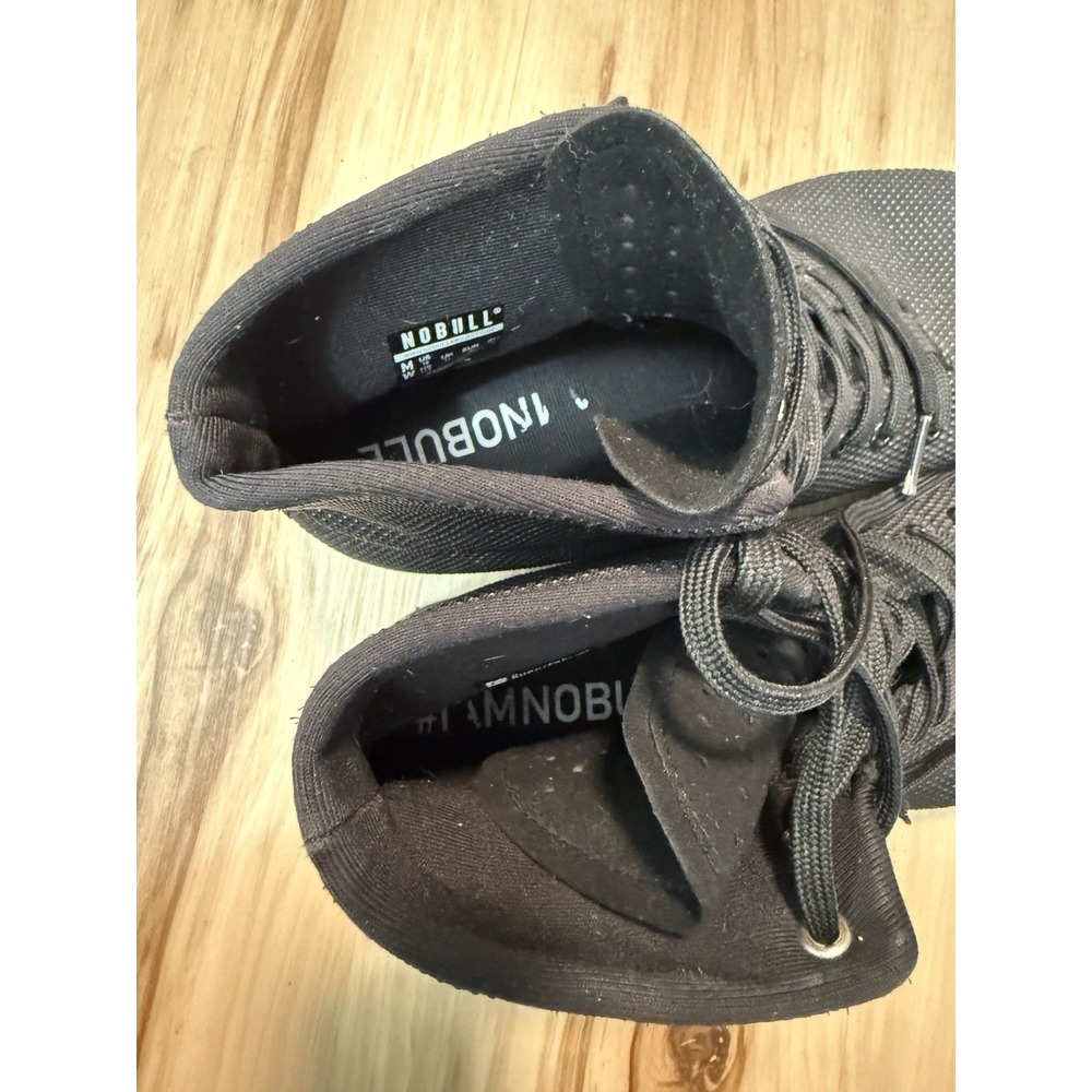 NOBULL No Bull High Top Trainer Shoes Mens 12 Black Athletic Training Sneakers - Picture 4 of 5